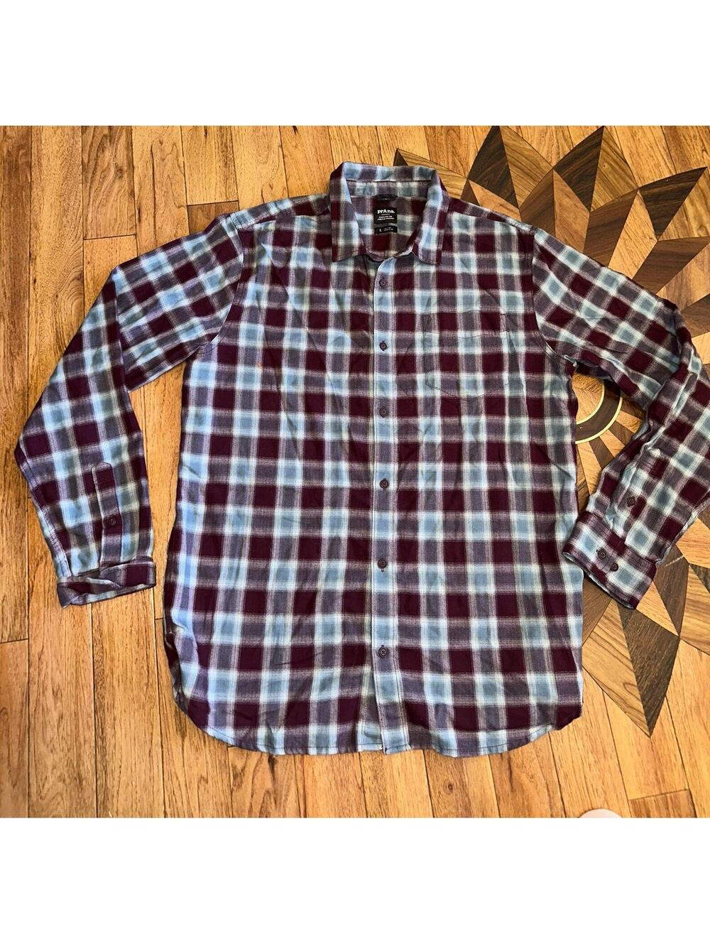 Prana Men's Los Feliz Flannel - Slim Fit Size Large